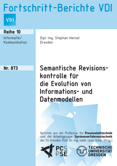 Cover of book: Semantische Revisionskontrolle für die Evolution von Informations- und Datenmodellen