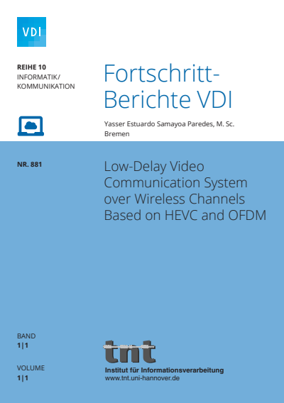 Cover of book: Low-Delay Video Communication System over Wireless Channels Based on HEVC and OFDM