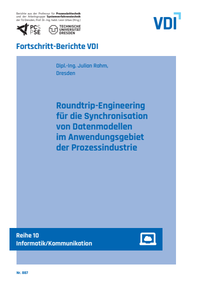 Cover of book: Roundtrip-Engineering für die Synchronisation von Datenmodellen im Anwendungsgebiet der Prozessindustrie