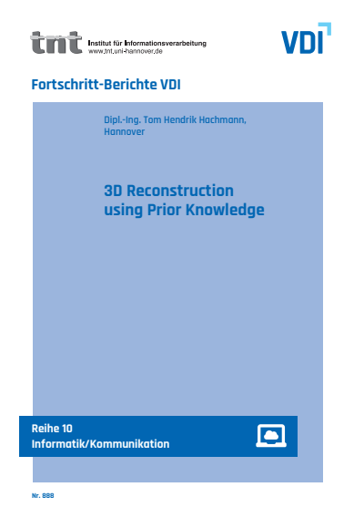 Cover of book: 3D Reconstruction using Prior Knowledge