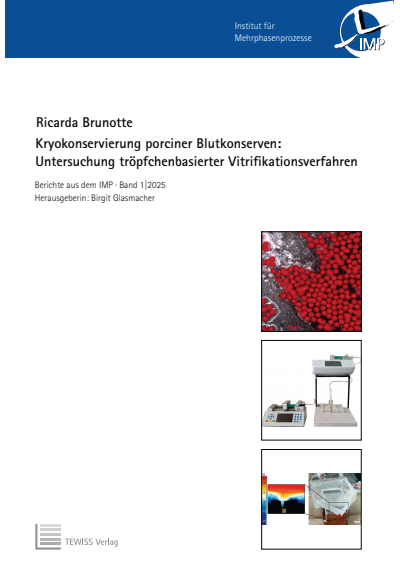 Cover of book: Kryokonservierung porciner Blutkonserven: Untersuchung tröpfchenbasierter Vitrifikationsverfahren