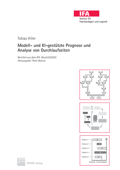 Cover des Buchs: Modell- und KI-gestützte Prognose und Analyse von Durchlaufzeiten
