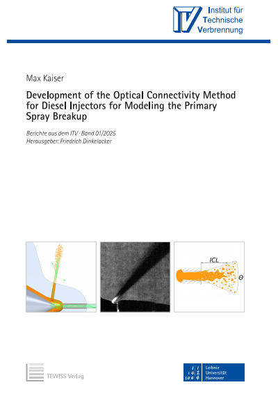 Cover des Buchs: Development of the Optical Connectivity Method for Diesel Injectors for Modeling the Primary Spray Breakup