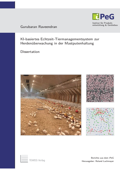Cover des Buchs: KI-basiertes Echtzeit-Tiermanagementsystem zur Herdenüberwachung in der Mastputenhaltung