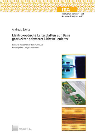 Cover des Buchs: Elektro-optische Leiterplatten auf Basis gedruckter polymerer Lichtwellenleiter