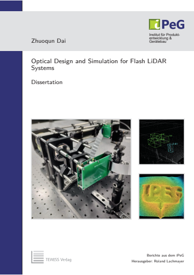 Cover des Buchs: Optical Design and Simulation for Flash LiDAR Systems