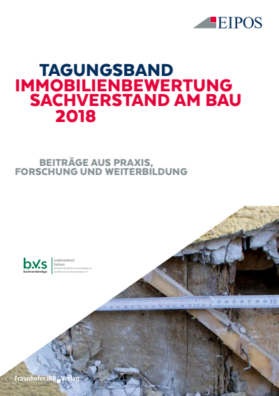 Cover des Buchs: Tagungsband Immobilienbewertung und Sachverstand am Bau 2018.