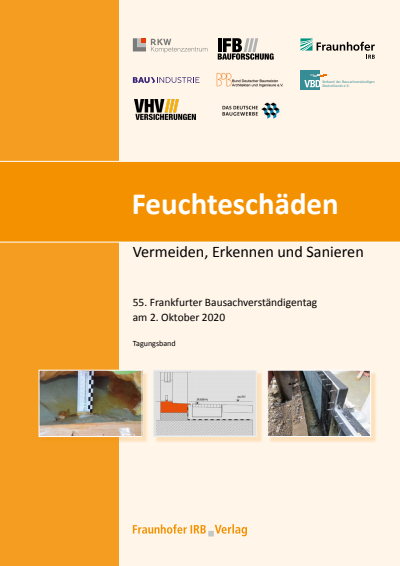 Cover des Buchs: Feuchteschäden - Vermeiden, Erkennen und Sanieren.