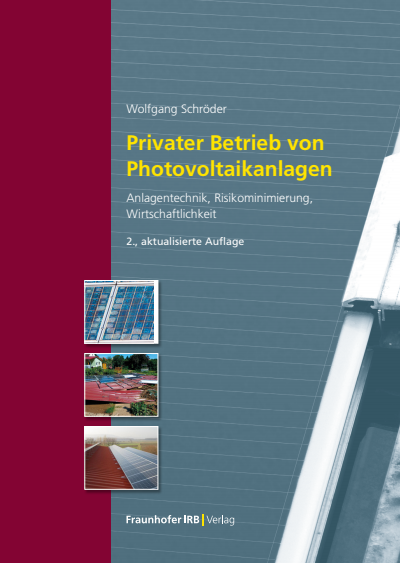 Cover of book: Privater Betrieb von Photovoltaikanlagen.