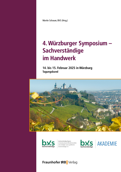Cover of book: 4. Würzburger Symposium - Sachverständige im Handwerk