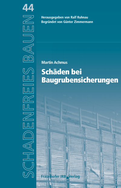 Cover of book: Schäden bei Baugrubensicherungen.