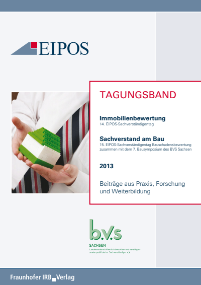 Cover des Buchs: Tagungsband der EIPOS-Sachverständigentage Bauschadensbewertung und Immobilienbewertung 2013.