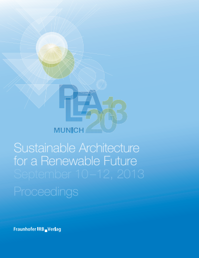 Cover des Buchs: PLEA 2013 Munich: Sustainable Architecture for a Renewable Future.