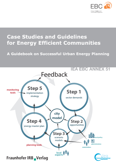 Cover of book: Case Studies and Guidelines for Energy Efficient Communities.