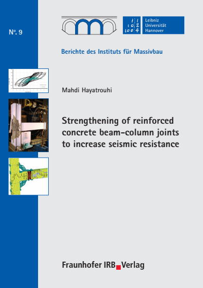 Cover des Buchs: Strengthening of reinforced concrete beam-column joints to increase seismic resistance.