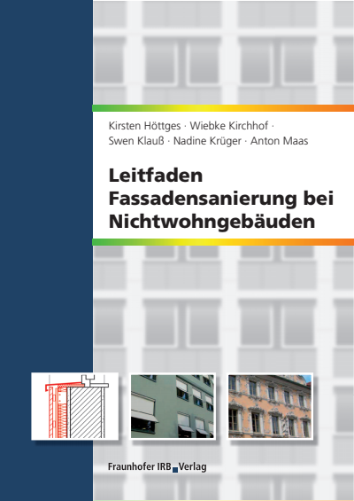 Cover des Buchs: Leitfaden Fassadensanierung bei Nichtwohngebäuden.