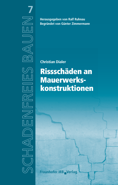Cover des Buchs: Rissschäden an Mauerwerkskonstruktionen.