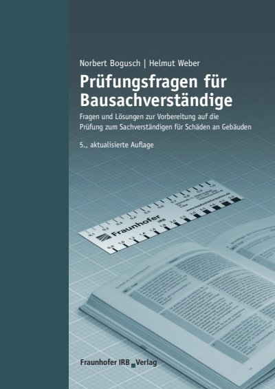 Cover of book: Prüfungsfragen für Bausachverständige.