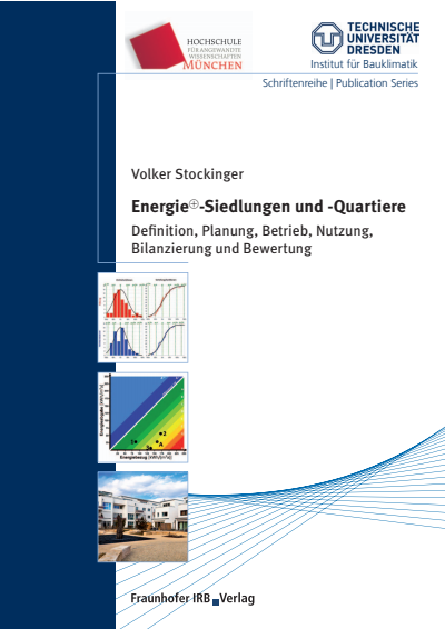 Cover of book: Energie+-Siedlungen und -Quartiere.