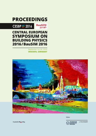 Cover des Buchs: CESBP Central European Symposium on Building Physics / BauSIM 2016.