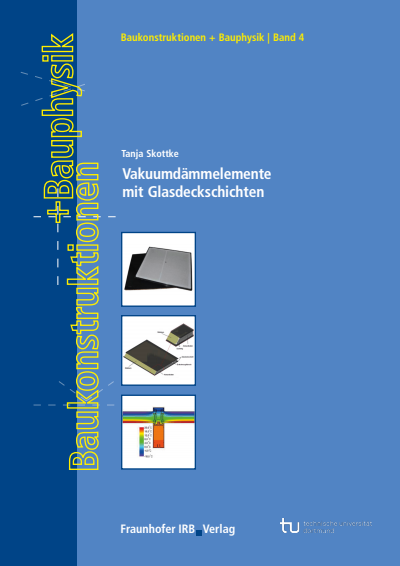 Cover des Buchs: Vakuumdämmelemente mit Glasdeckschichten.