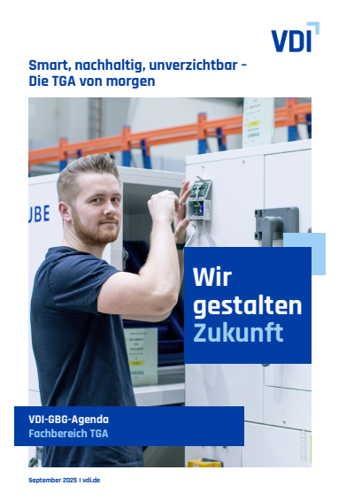 Cover of book: Smart, nachhaltig, unverzichtbar – Die TGA von morgen