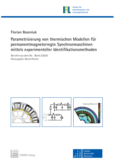 Cover des Buchs: Parametrisierung von thermischen Modellen für permanentmagneterregte Synchronmaschinen mittels experimenteller Identifikationsmethoden