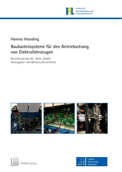 Cover des Buchs: Baukastensysteme für den Antriebsstrang von Elektrofahrzeugen