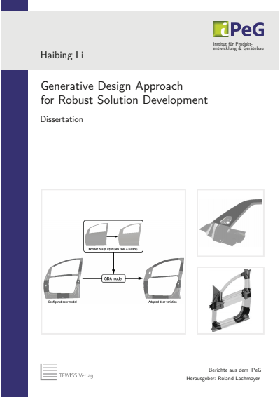Cover des Buchs: Generative Design Approach for Robust Solution Development