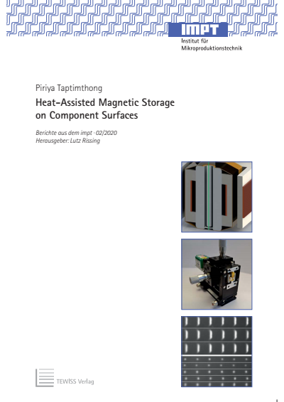 Cover of book: Heat-Assisted Magnetic Storage on Component Surfaces