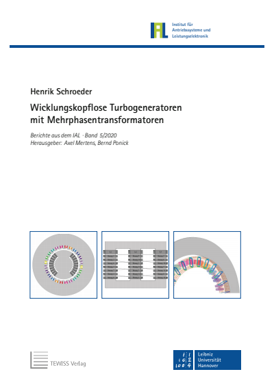 Cover of book: Wicklungskopflose Turbogeneratoren mit Mehrphasentransformatoren