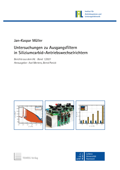 Cover des Buchs: Untersuchungen zu Ausgangsfiltern in Siliziumcarbid-Antriebswechselrichtern