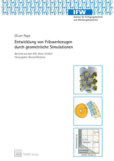 Cover of book: Entwicklung von Fräswerkzeugen durch geometrische Simulationen