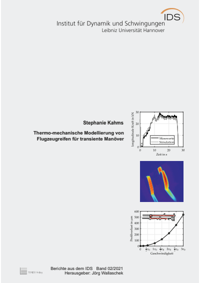 Cover of book: Thermo-mechanische Modellierung von Flugzeugreifen für transiente Manöver