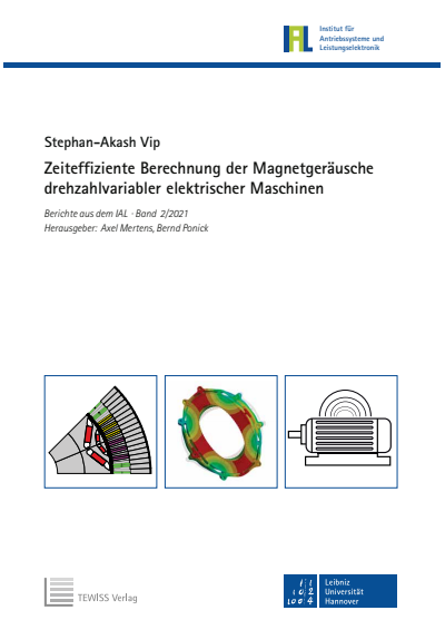 Cover des Buchs: Zeiteffiziente Berechnung der Magnetgeräusche drehzahlvariabler elektrischer Maschinen