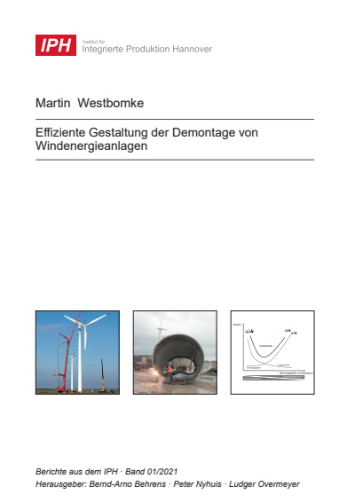 Cover des Buchs: Effiziente Gestaltung der Demontage von Windenergieanlagen