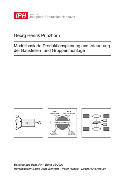 Cover des Buchs: Modellbasierte Produktionsplanung und -steuerung der Baustellen- und Gruppenmontage