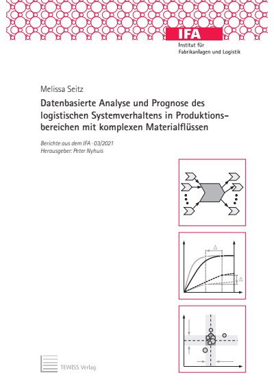 Cover des Buchs: Datenbasierte Analyse und Prognose des logistischen Systemverhaltens in Produktionsbereichen mit komplexen Materialflüssen