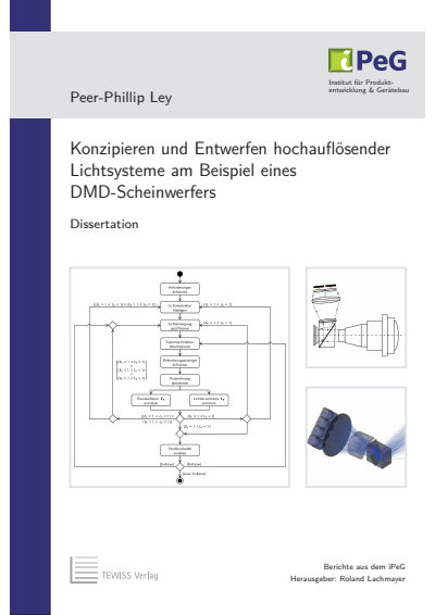 Cover des Buchs: Konzipieren und Entwerfen hochauflösender Lichtsysteme am Beispiel eines DMD-Scheinwerfers
