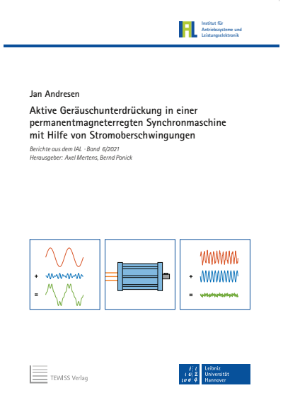 Cover des Buchs: Aktive Geräuschunterdrückung in einer permanentmagneterregten Synchronmaschine mit Hilfe von Stromoberschwingungen