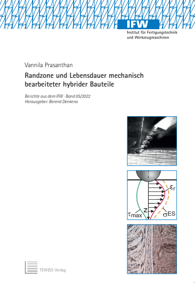Cover of book: Randzone und Lebensdauer mechanisch bearbeiteter hybrider Bauteile
