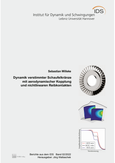 Cover des Buchs: Dynamik verstimmter Schaufelkränze mit aerodynamischer Kopplung und nichtlinearen Reibkontakten