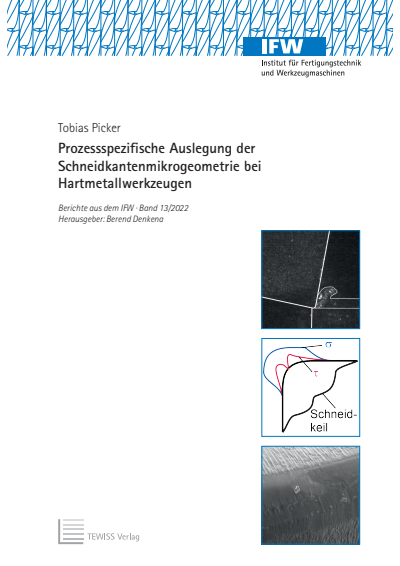 Cover des Buchs: Prozessspezifische Auslegung der Schneidkantenmikrogeometrie bei Hartmetallwerkzeugen