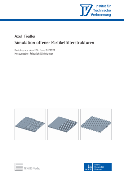 Cover des Buchs: Simulation offener Partikelfilterstrukturen