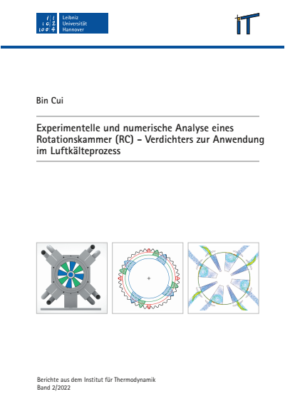 Cover des Buchs: Experimentelle und numerische Analyse eines Rotationskammer (RC) - Verdichters zur Anwendung im Luftkälteprozess