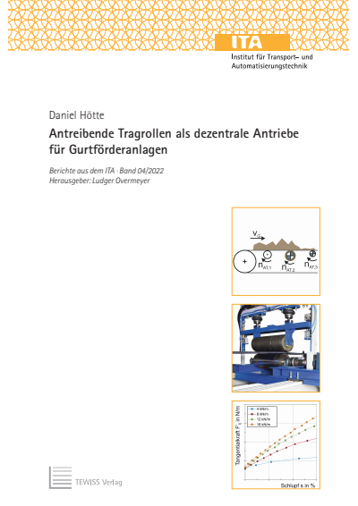 Cover des Buchs: Antreibende Tragrollen als dezentrale Antriebe für Gurtförderanlagen