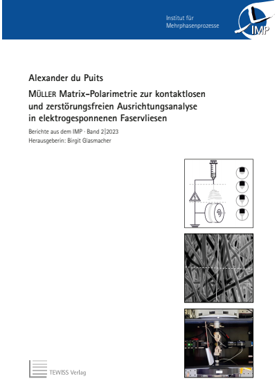 Cover des Buchs: MÜLLER Matrix-Polarimetrie zur kontaktlosen und zerstörungsfreien Ausrichtungsanalyse in elektrogesponnenen Faservliesen