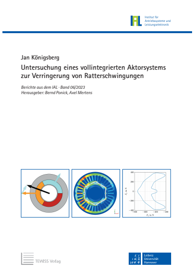 Cover des Buchs: Untersuchung eines vollintegrierten Aktorsystems zur Verringerung von Ratterschwingungen