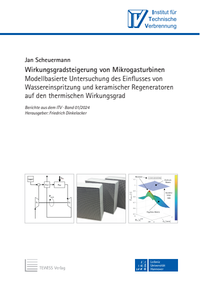 Cover of book: Wirkungsgradsteigerung von Mikrogasturbinen