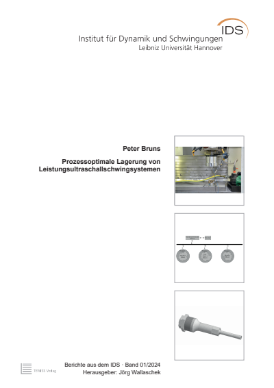 Cover of book: Prozessoptimale Lagerung von Leistungsultraschallschwingsystemen